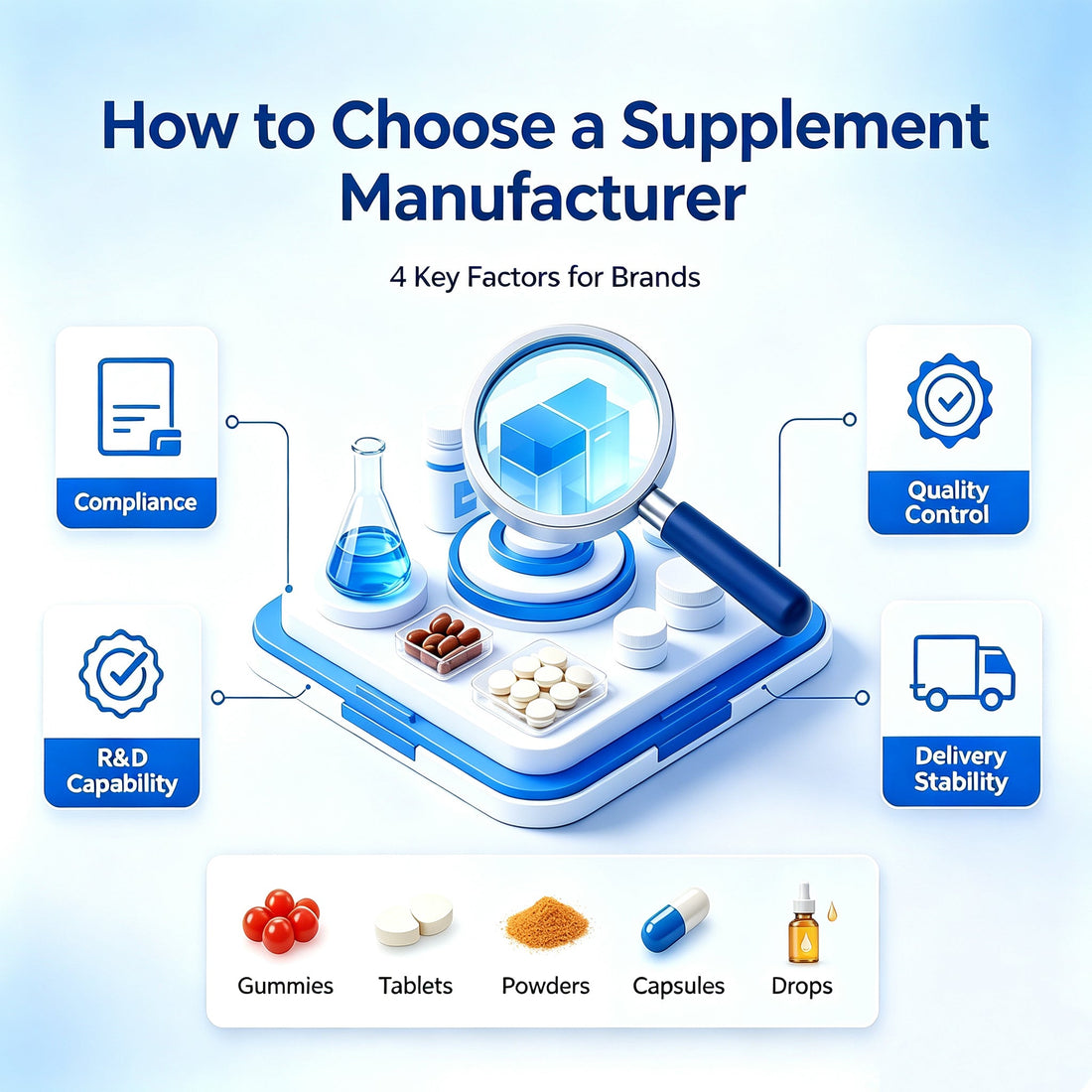 How to Choose a Reliable Supplement Contract Manufacturer