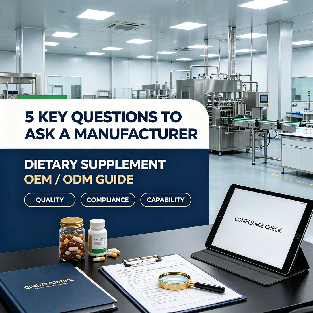 5 Key Questions to Ask a Nutritional Supplement Manufacturer