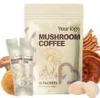 OEM Organic Sugar-Free Instant Mushroom Coffee Powder 32 Packets