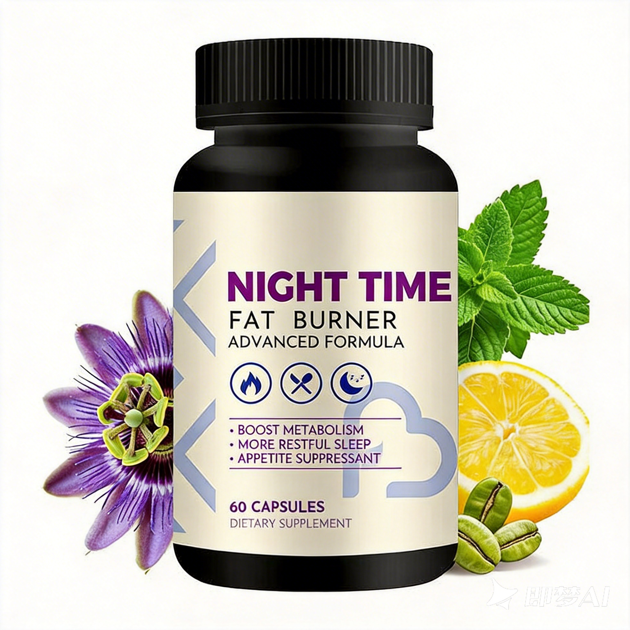 Private Label Extra Strength Herbal Night Fat Burner Capsules