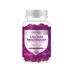 批发 OEM 自有品牌 甘氨酸镁软糖 无糖 维生素 D3 镁 钾 钙 锌 软糖补充剂