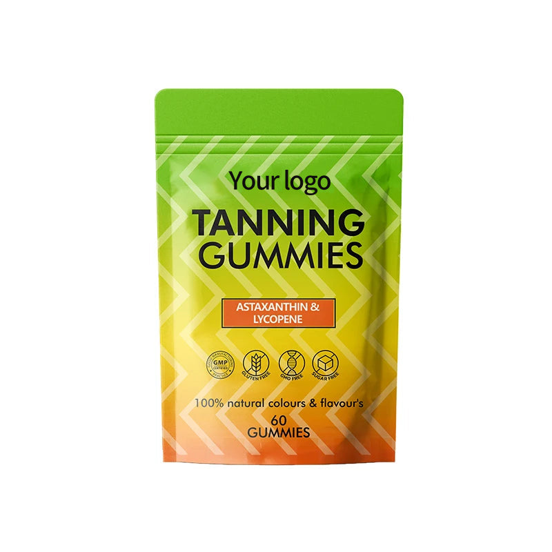 Custom Logo Watermelon Beta Carotene Gummies 60ct – Multi-Vitamin for Glowing Skin