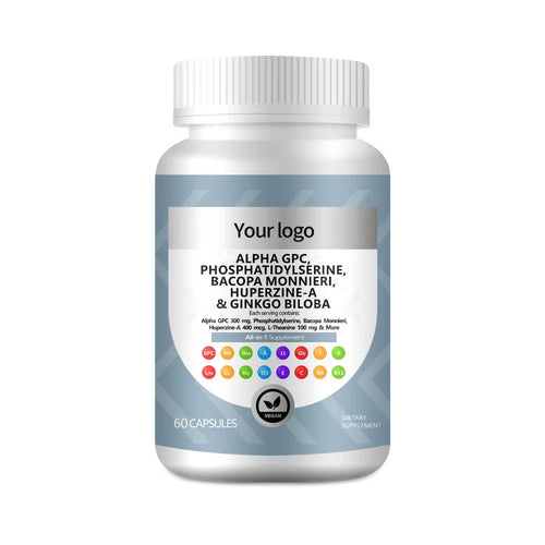 Custom Private Label Alpha GPC Nootropic Capsules