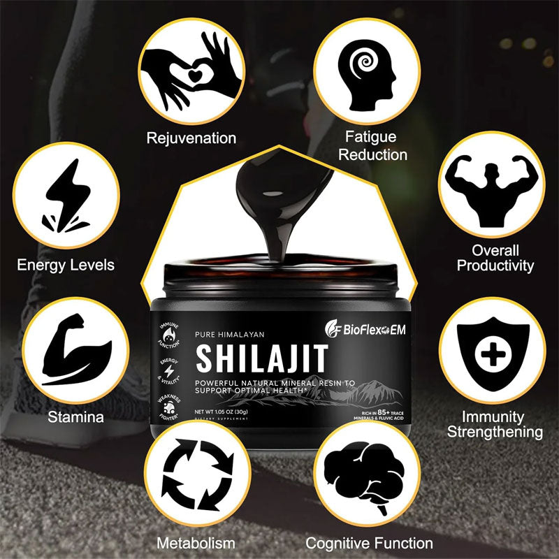 Supplément de résine Shilajit de l'Himalaya biologique OEM