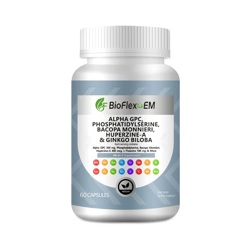 定制自有品牌 GMP 认证促智 Alpha GPC 促智脑力增强胶囊，提升记忆力和专注力