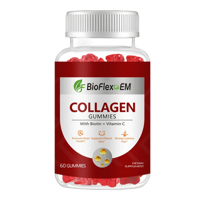 OEM Hair Skin & Nails Gummies 1000mg with Biotin, Collagen & Vitamin C