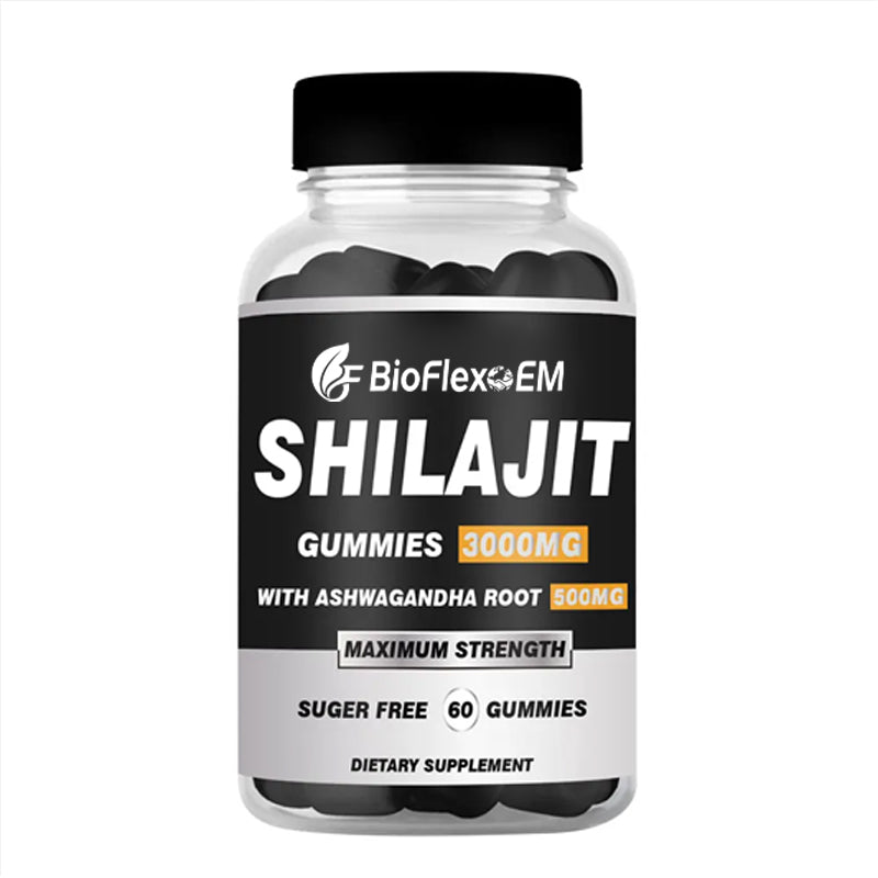 Shilajit Gummies with Black Seed Oil, Ashwagandha, Vitamins C & D3