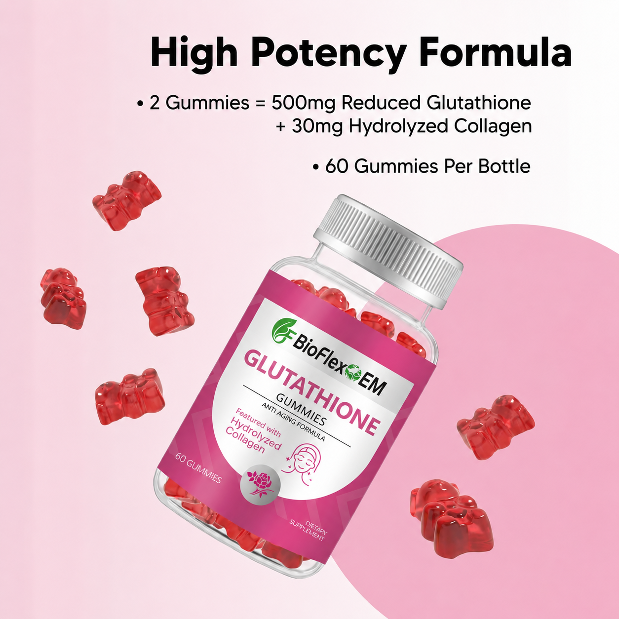 Gummies de créatine 3000 mg, marque privée OEM en gros