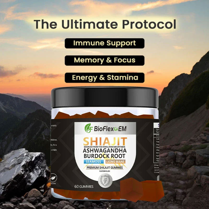 Himalayan Shilajit & Sea Moss Gummies – Organic with Ashwagandha