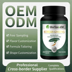 Private Label Korean Red Panax Ginseng Capsules