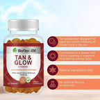 批发定制Logo自晒黑天然日常β-胡萝卜素美黑软糖，小熊造型，60粒装，女士美黑软糖，打造亮泽肌肤