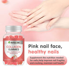Gommes de collagène végétaliennes – Cheveux, peau et ongles avec biotine et vitamines C et E