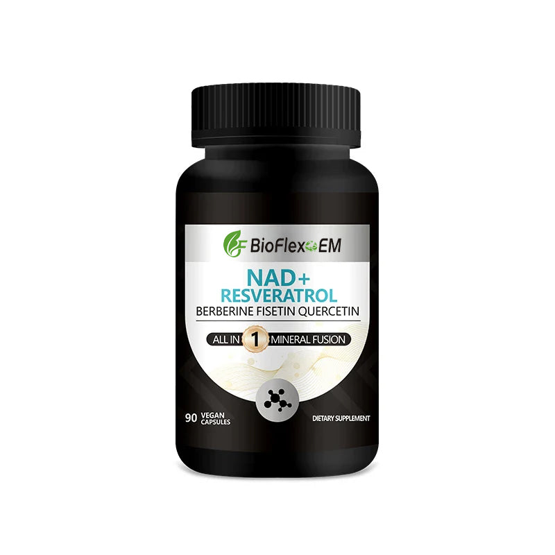 Nicotinamide Riboside & Resveratrol Capsules – NAD⁺ Booster, Vegan