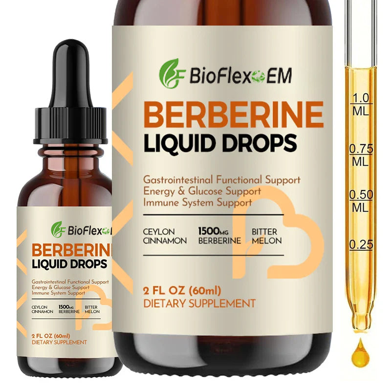 10-in-1 Organic Cinnamon & Berberine Liquid Drops – with Bitter Melon