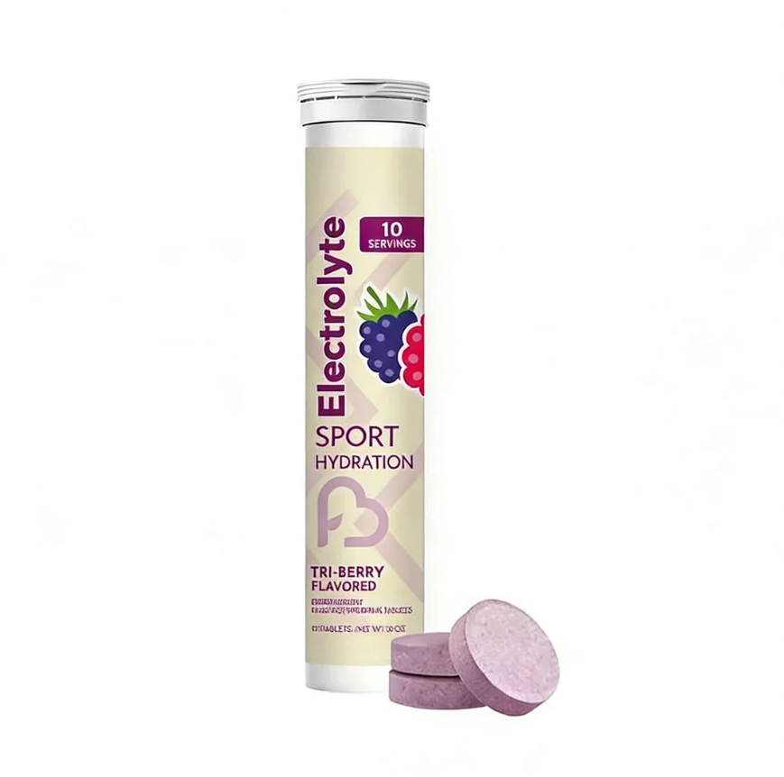 Private Label Sugar-Free Tri-Berry Electrolyte Drink Tablets | OEM