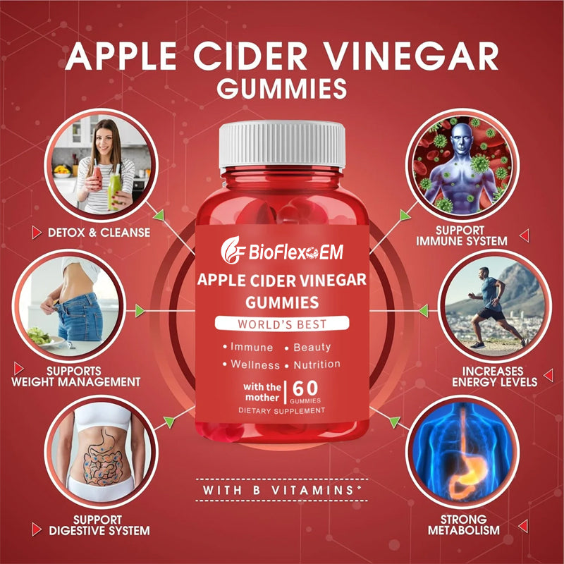 OEM New Arrival Diet Gummies Detox Apple Cider Vinegar Flat Tummy Gummies