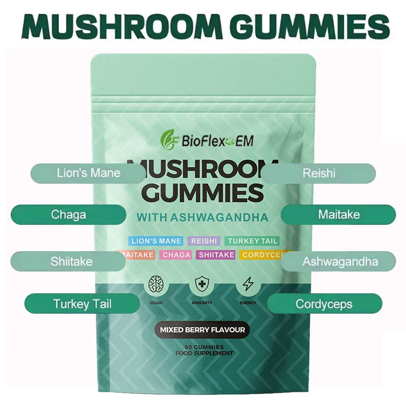 OEM Lion’s Mane Ashwagandha Mushroom Gummies