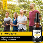 Vitamine D3 10 000 UI en gouttes liquides, marque privée, halal et végétalienne, 60 ml