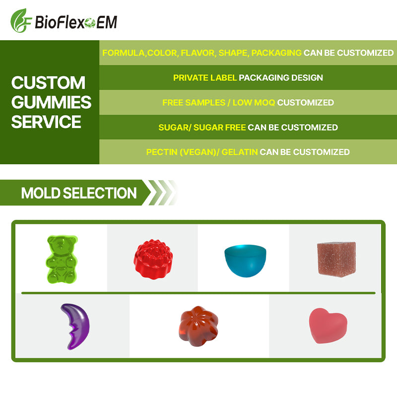 Gummies brûleurs de graisse au thé vert matcha de marque privée
