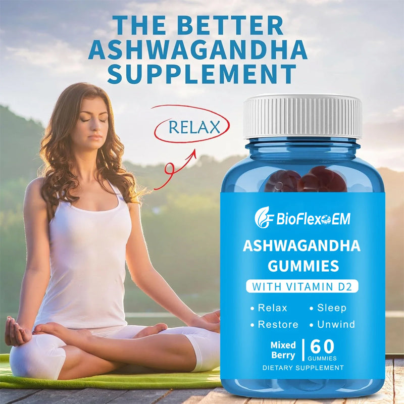 Organic Ashwagandha KSM-66 Gummies – Vegan Calming Formula