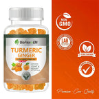 OEM Organic Vegan Turmeric Curcumin & Ginger Gummies with Black Pepper