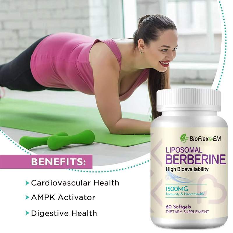 Wholesale OEM Berberine HCL 1500mg Vegan Softgels