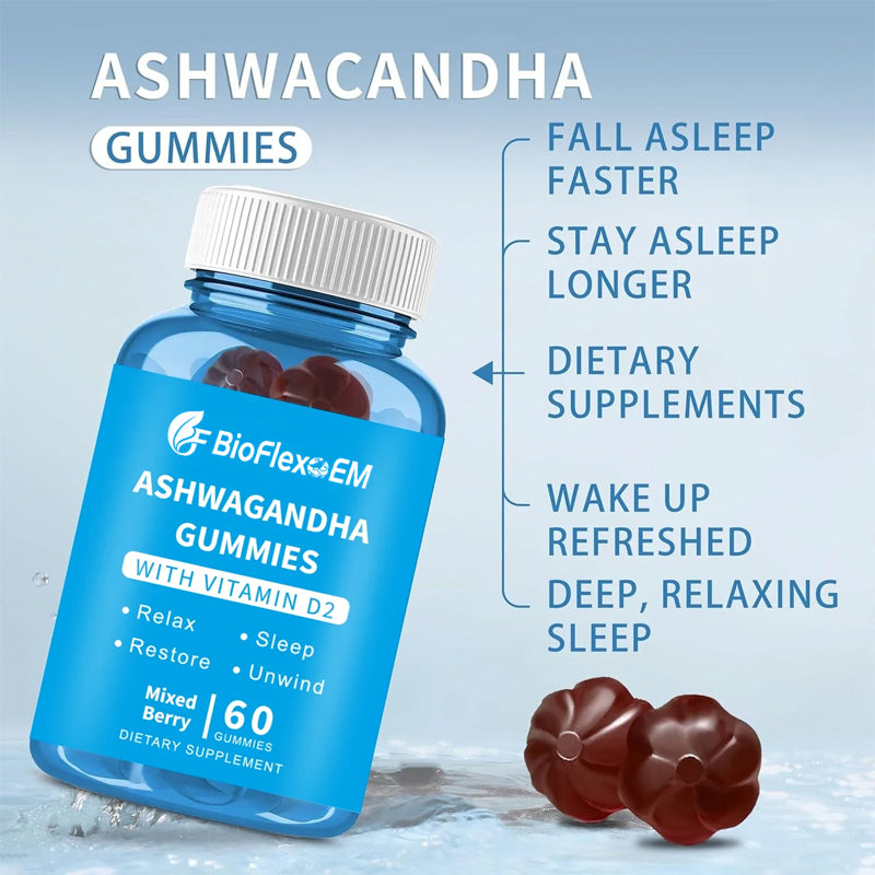 Organic Ashwagandha KSM-66 Gummies – Vegan Calming Formula