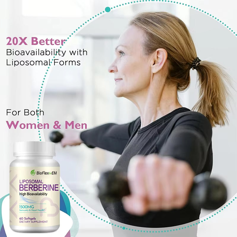 Wholesale OEM Berberine HCL 1500mg Vegan Softgels