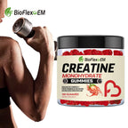 批发 OEM 贴牌风味肌酸一水合物软糖补充剂 肌肉生长训练前肌酸 3000mg 软糖