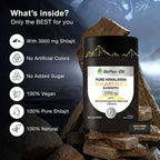 Gummies Himalayan Shilajit Gold 3000 mg – Boost d'énergie avec Ashwagandha