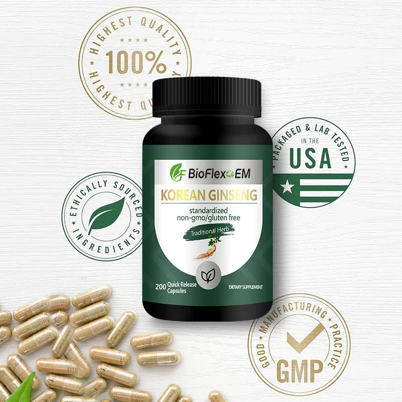 Private Label Korean Red Panax Ginseng Capsules