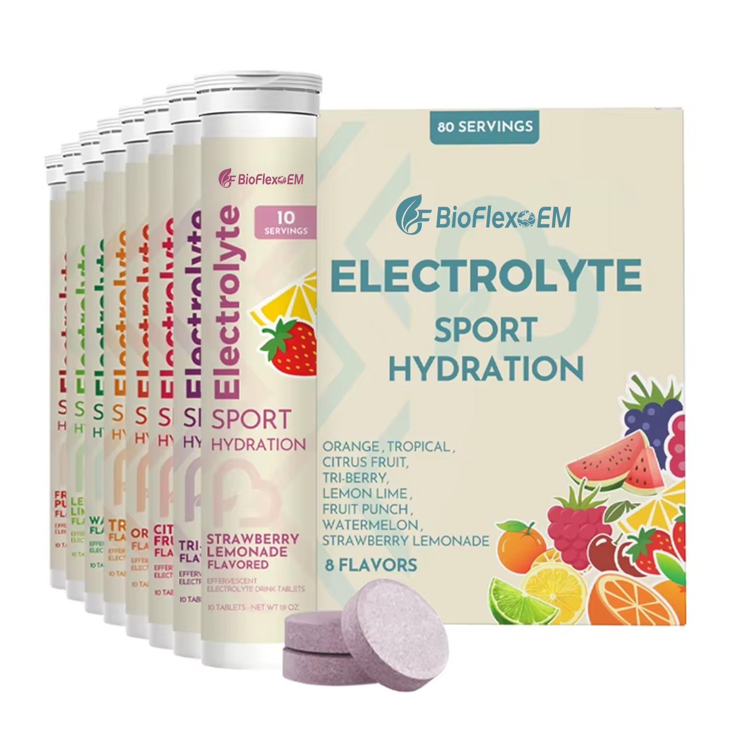 BioFlexOEM Manufacturer of Sports Nutrition Supplements – OEM Private Label Sugar-Free Orange Electrolyte Tablets