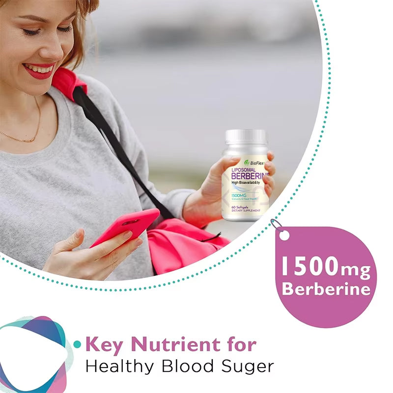 Wholesale OEM Berberine HCL 1500mg Vegan Softgels