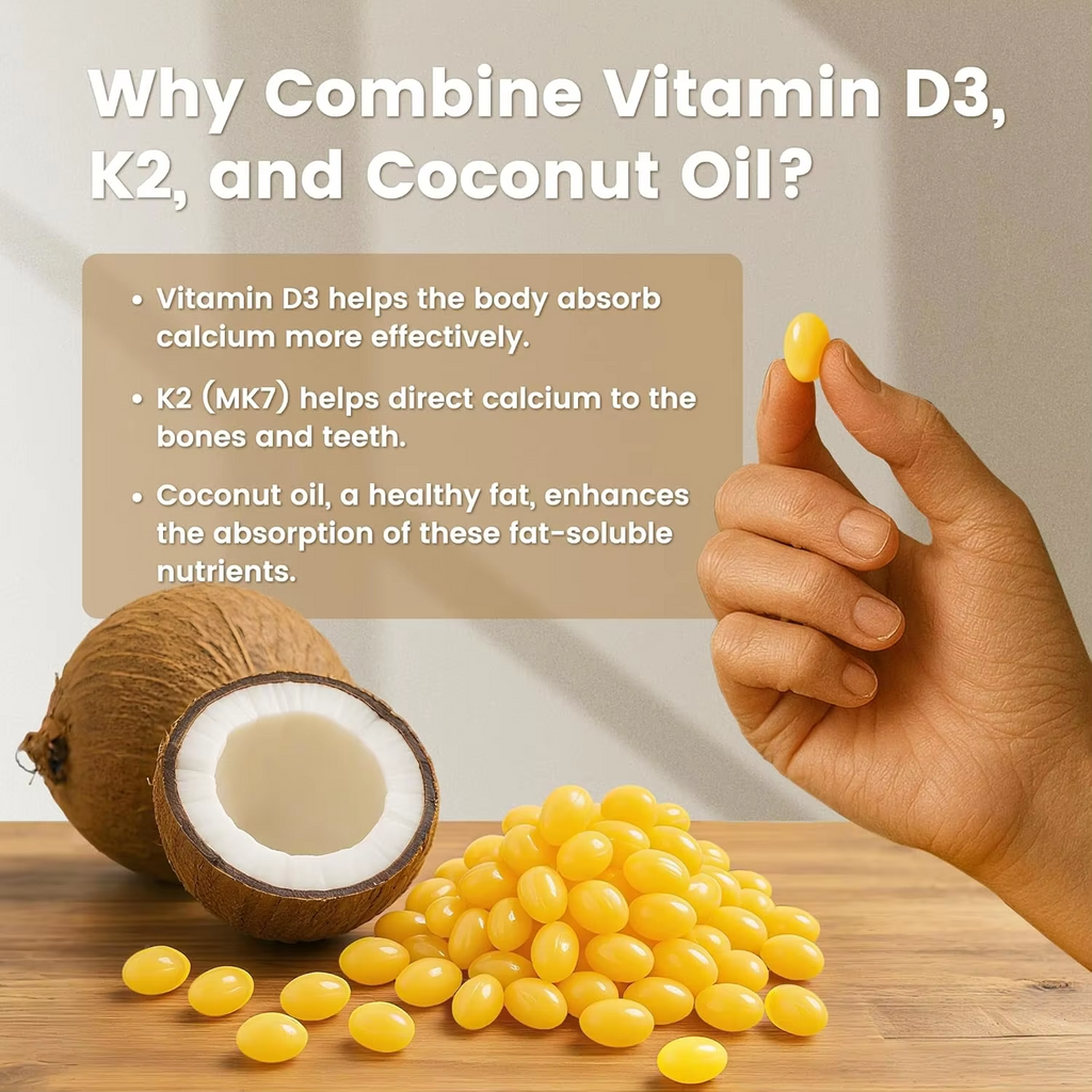 Custom Extra Strength D3 5000 IU + K2 MK-7 100mcg Softgels