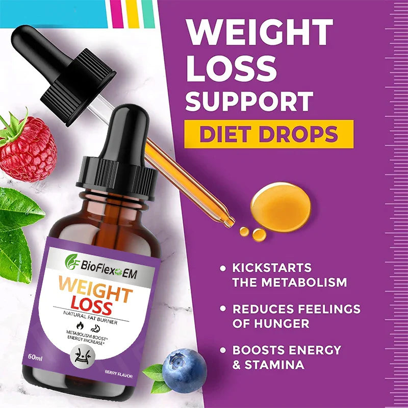 Weight Loss Herbal Drops 60ml – Natural Berry Fat Burner