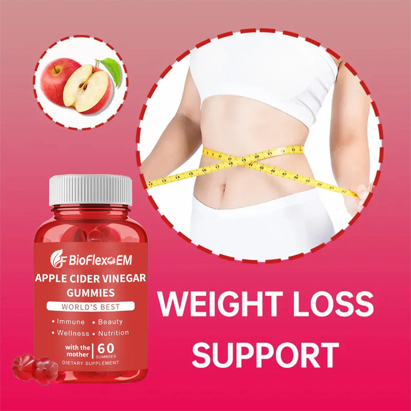 OEM New Arrival Diet Gummies Detox Apple Cider Vinegar Flat Tummy Gummies