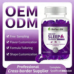 Gommes pour le sommeil végétaliennes sans sucre avec mélatonine 5 mg, magnésium et vitamine D