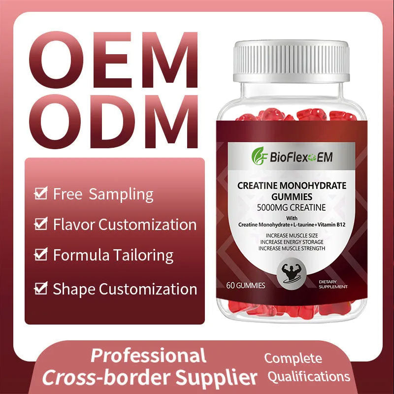 Halal Pre-Workout Creatine Gummies 5000mg – Energy for Men & Women