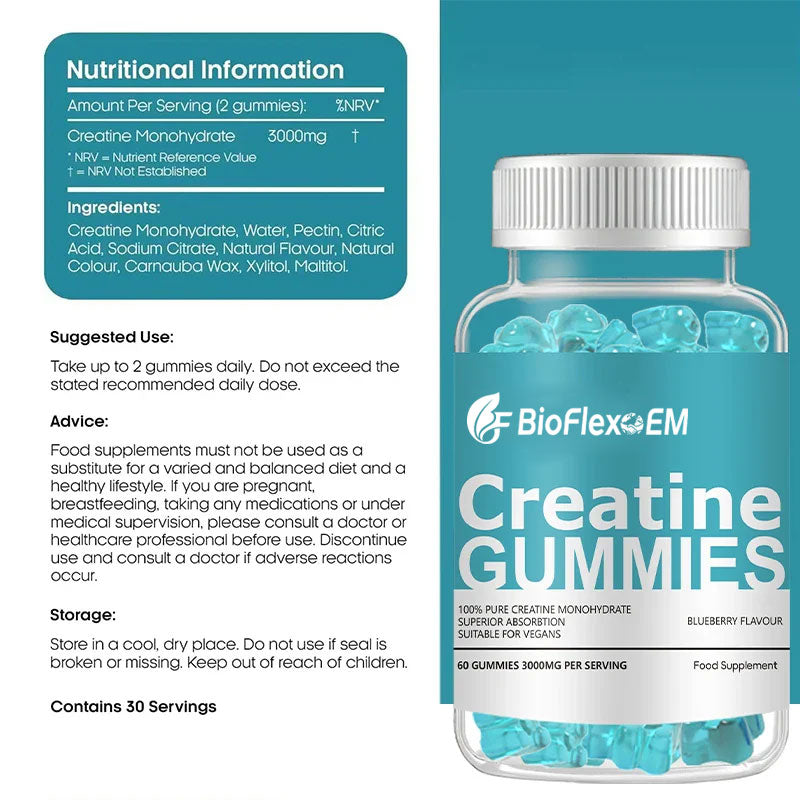 Wholesale OEM Private Label Creatine Gummies 3000mg