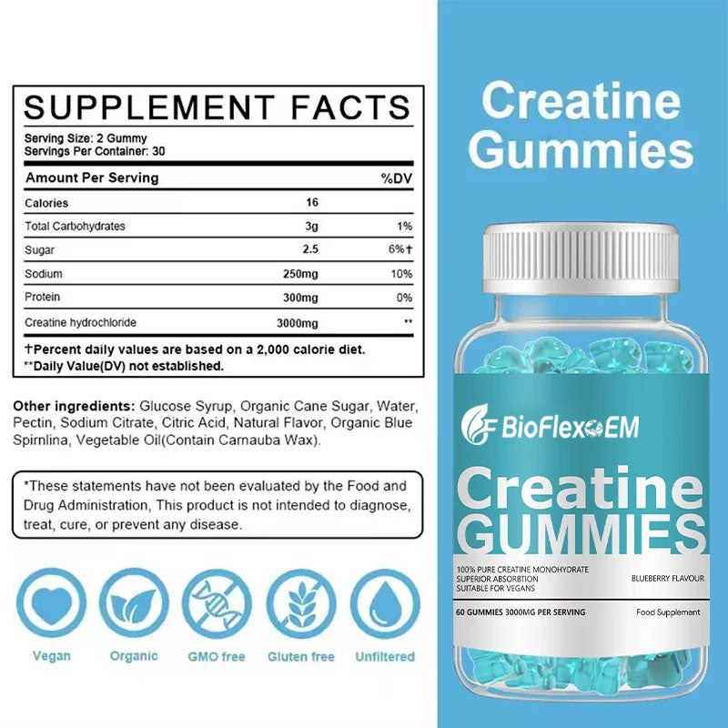 Wholesale OEM Private Label Creatine Gummies 3000mg