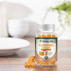 OEM Organic Vegan Turmeric Curcumin & Ginger Gummies with Black Pepper