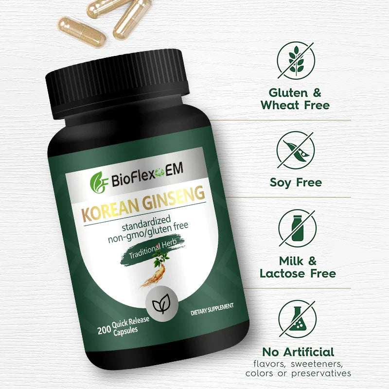 Private Label Korean Red Panax Ginseng Capsules
