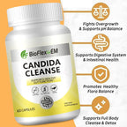 Gut & Digestive Cleanse Capsules – Natural Herb Detox & Candida Support