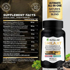 中国工厂直销批发OEM贴牌特强100%纯喜马拉雅山脉Shilajit树脂提取物胶囊（成人适用）