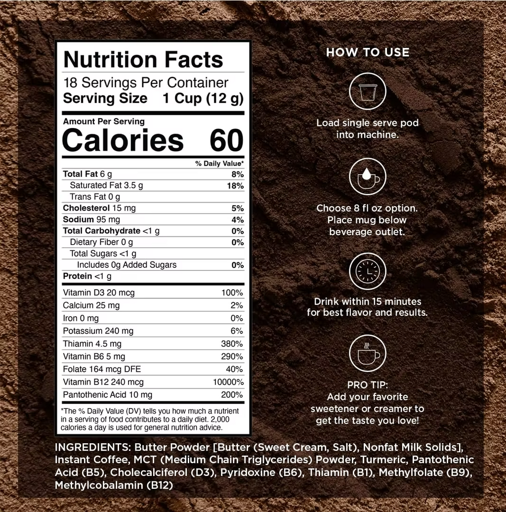 Private Label Keto Fat Burning Instant Coffee Powder Supplement