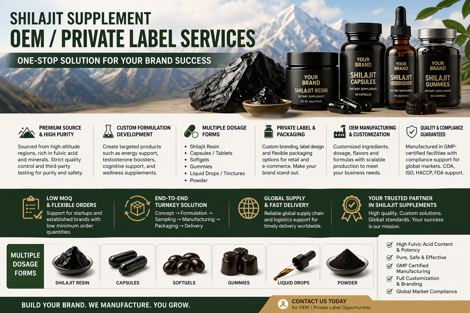 shilajit supplement private label services