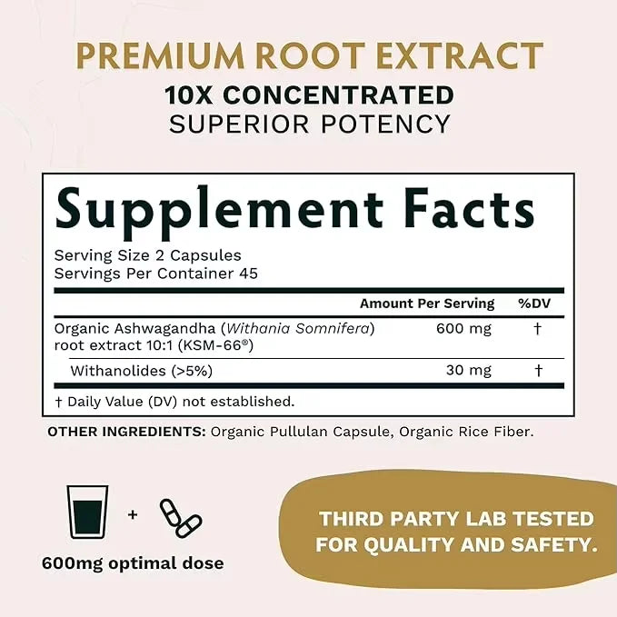 OEM Vegan Ashwagandha KSM-66 Capsules