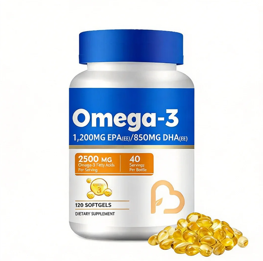 Omega-3 Fish Oil Softgel Capsules 2500mg with EPA & DHA | Private Label