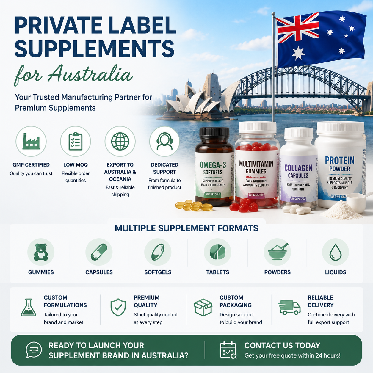 private label supplements australia